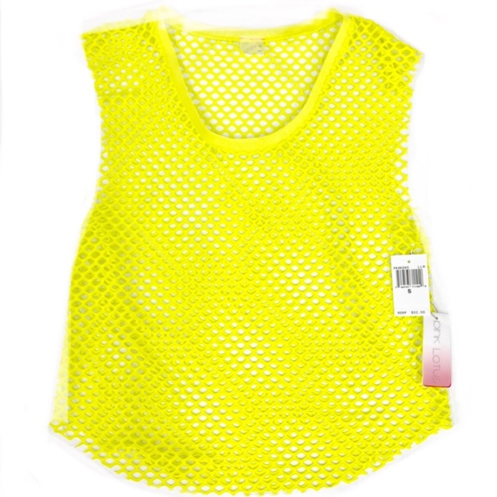 🛍️#60 Pink Lotus Netted Tank - Picture 2 of 7